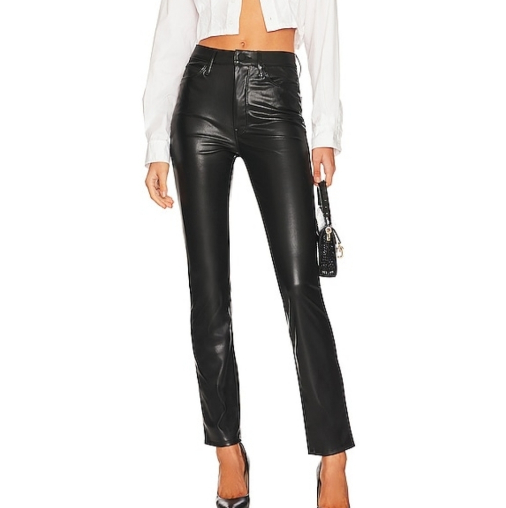 MOTHER the Dazzler Skimp in Wax On, Wax Off Black size 32 NWT